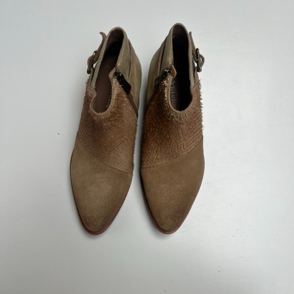 NWOT Antelope Suede Leather Ankle Odessa Booties - Picture 4 of 4